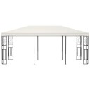 vidaXL Paviljong 3x6 m kremhvit stoff