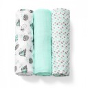 Babyono Kluter i Organisk Bambus   3pk   70x70cm   Mint
