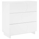vidaXL Skjenk Hvit 70 x 38 x 75 cm Konstruert tre