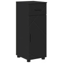  Baderomsskap Svart 30 x 35 x 80 cm Konstruert tre & Metall