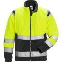 Fristads Fleecejakke 4041 FE Vindtett Varsel Gul/Svart Klasse 3 XS