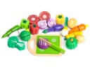 Grønnsaker for kutting i tre for barn 20 stk ECOTOYS