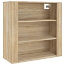 vidaXL Veggskap sonoma eik 80x33x80 cm konstruert tre