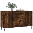 vidaXL Skjenk røkt eik 100x36x60 cm konstruert tre