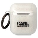 Karl Lagerfeld Karl Lagerfeld Kla2hnkctgt Airpods 1/2 Deksel Gjennomsiktig Glimmer Karl&Amp Choupette