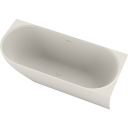 Ideavit Badekar SolidNova Matt Hvit 180x80cm