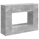 vidaXL Konsollbord Stripete BetongGrå 101 x 29 x 74 cm Konstruert tre