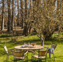 Cinas - Hard & Ellen Hagebord Ø130 Antracit/teak 1713603-02-0 1713603-01-0
