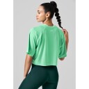 Casall Laser Mesh Crop Tee Apple Crush S