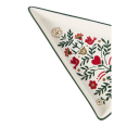Christmas tree fat 15,2x11x1,6 cm hvit rød grønn