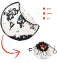 play&go  Lekematte 2-i-1 World kart black / white ⌀ 140 cm