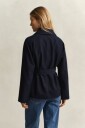Gant Fluid Short Trench Coat   Navy   XXL