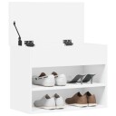 vidaXL Skobenk hvit 60x30x45 cm sponplater