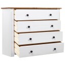 vidaXL Sideskap hvit 80x40x73 cm furu Panama Range