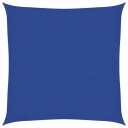 vidaXL Solseil 160 g/m² blå 2,5x2,5 m HDPE