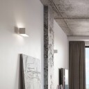 Euluna Elestren vegglampe, kantet, hvit