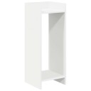 vidaXL Planteholder med hylle Hvit 30 x 30 x 80 cm Konstruert tre