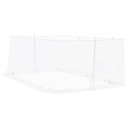vidaXL Myggnett for hagepavillon 220 mesh Hvit 6 x 3 x 2 m Polyester