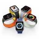 Dux Ducis Apple Watch (38/40/SE/41MM) LD-Series Magnetisk Silikon Klokkerem - Svart / Gul