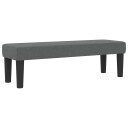  Box Spring Seng med Madrass & Benk Mørkegrå 140x190 cm 3344066