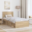  Sengestamme Sonoma eik 75 x 190 cm Konstruert tre