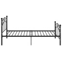vidaXL Sengeramme svart metall 100x200 cm