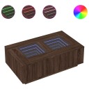  Salongbord med Infinity LED brun eik 116x69x40 cm 3284062