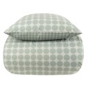 Borg Living Sengesett 240x220 - Kingsize sengetøy - 100% bomull - Circle green​​​​​​​ - Borg Living