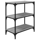 vidaXL Bokhylle gr? sonoma 60x33x70,5 cm konstruert tre og st?l