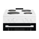 Electrolux LKS6000NOW Støpejern Komfyr med 4 Plater, 60L, Hvit
