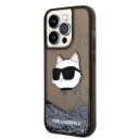 Karl Lagerfeld Hardcase til iPhone 14 Pro Max Glitter Choupette Hode Sort