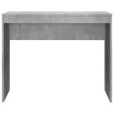 vidaXL Skrivebord betonggrå 90x40x72 cm sponplate