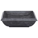 vidaXL Vask 50x35x10 cm marmor svart
