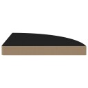 vidaXL Flytende vegghyller 2 stk svart 35x35x3,8 cm MDF