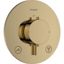 Hansgrohe Ecostat Comfort S dusjbatteri, gull Messing