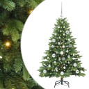  Kunstig juletre med 150 LED med stativ grønn 120 cm PE og PVC