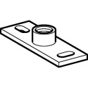 Monteringsflens med 1" hylse Geberit