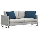  Sofaputer 2 pcs Blå 70 x 50 cm stoff