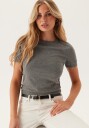 GANT Light Knit Ss C-Neck Grey XS