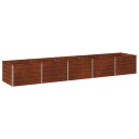 vidaXL Hevet Hagebed Rusten 400 x 80 x 55 cm papp