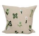 Fine Little Day Tulip brodert putetrekk 48x48 cm grønn natur