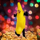 Mikamax Banan Kostyme Voksen One-Size Gul