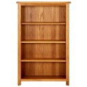 vidaXL Bokhylle 4 etasjer 70x22x110 cm heltre eik