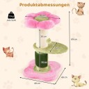 Northix Kloetre Med Plysjsete Sisalstolpe 69 cm Rosa