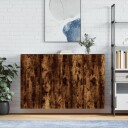 vidaXL Veggskap 2 stk røkt eik 69,5x34x90 cm
