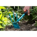 Gardena 6,5 cm Småhakke med Rustfritt Stål og Turkis Håndtak