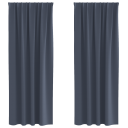  Gardiner med gardiner 2 pcs Antrasitt 245 x 140 cm Polyester