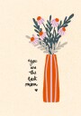 Best Mom Flower Vase Plakat / 21x30