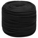  Båttau helsvart 6 mm 500 m polypropylen