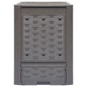 vidaXL Kompostkasse 60x60x83 cm brun 300 L plast rotting